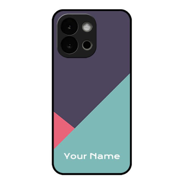OnePlus 13s 5G Custom Glass Phone Case - Tri Color Abstract Design OnePlus 13s 5G Custom Glass Phone Case - Tri Color Abstract Design