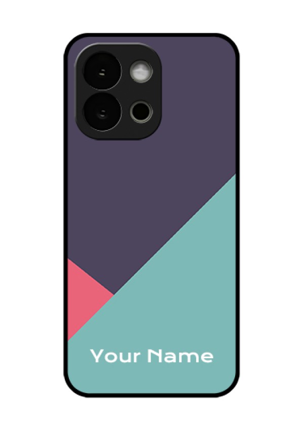 OnePlus 13s 5G Custom Glass Phone Case - Tri Color Abstract Design