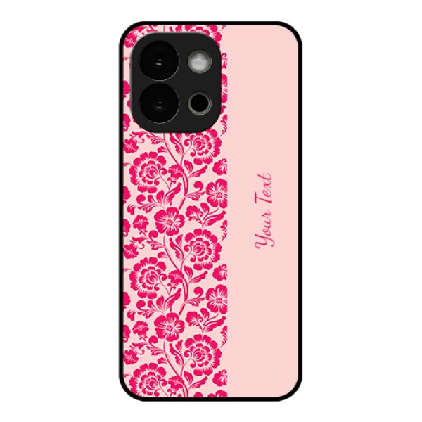 OnePlus 13s 5G Custom Glass Phone Case - Attractive Floral Pattern Design