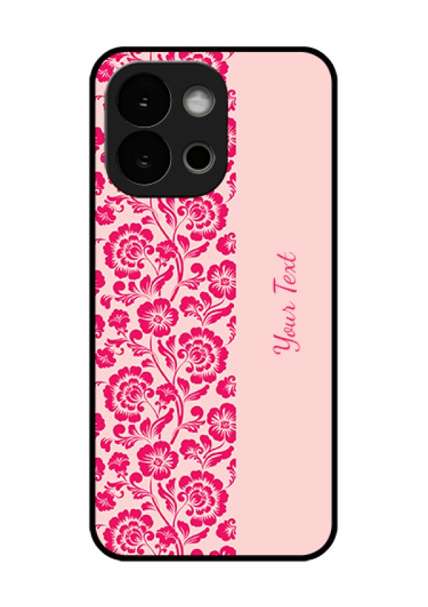 OnePlus 13s 5G Custom Glass Phone Case - Attractive Floral Pattern Design
