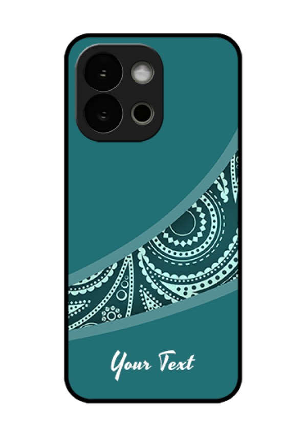 OnePlus 13s 5G Custom Glass Phone Case - Semi Visible Floral Design