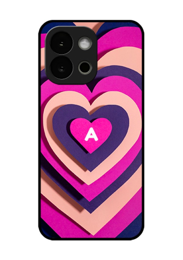 OnePlus 13s 5G Custom Glass Phone Case - Cute Heart Pattern Design