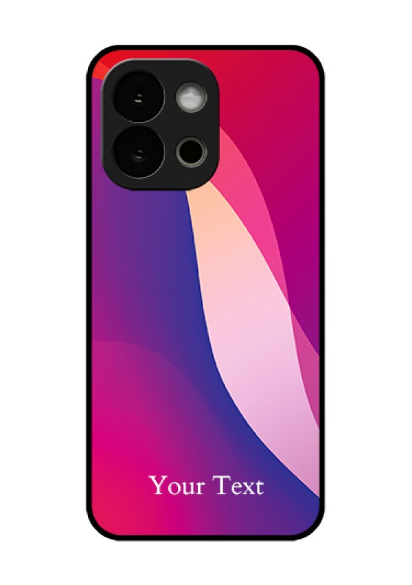 OnePlus 13s 5G Custom Glass Phone Case - Digital Abstract Overlap Design
