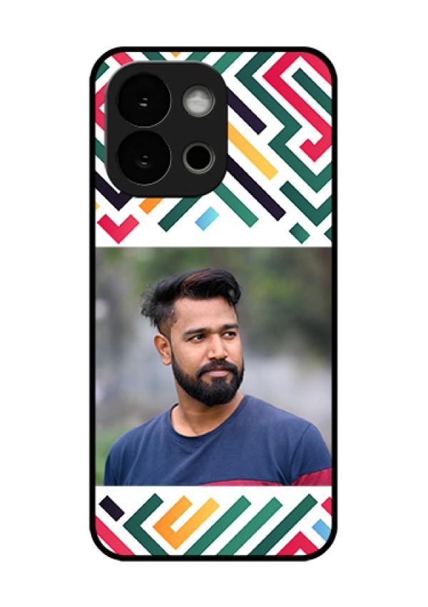 OnePlus 13s 5G Custom Glass Phone Case - Colorful Maze Pattern Design