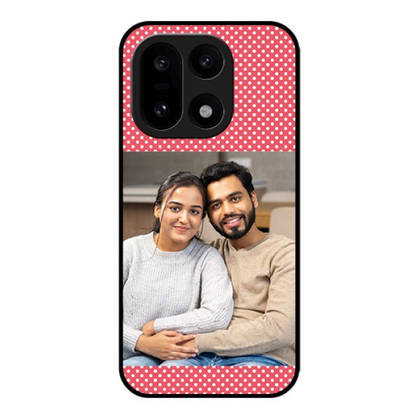 OnePlus 15 5G Custom Glass Phone Case - White Dotted Design