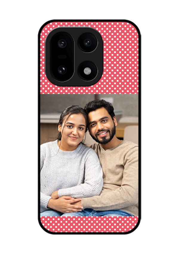 OnePlus 15 5G Custom Glass Phone Case - White Dotted Design