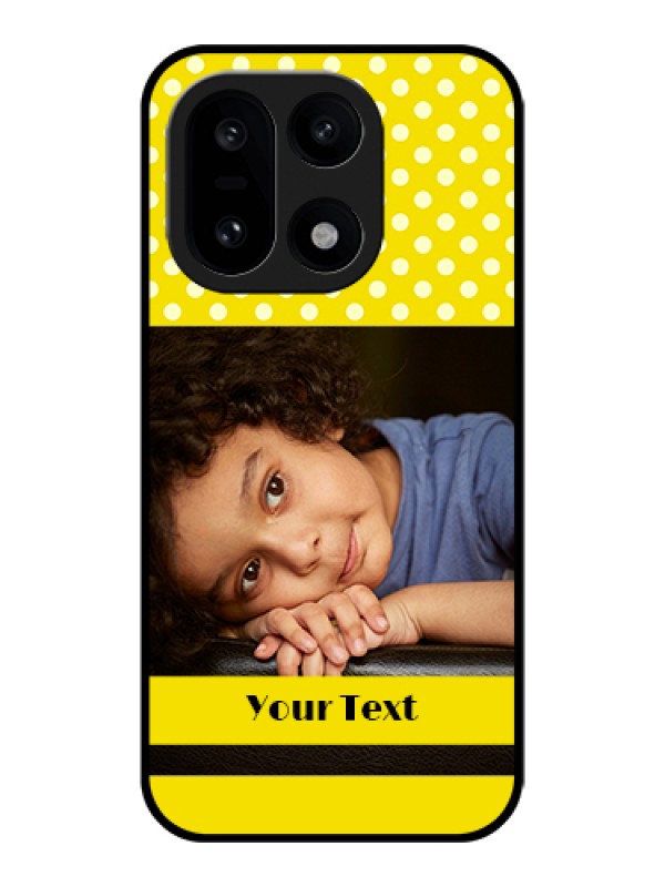 Custom OnePlus 15 5G Custom Glass Phone Case - Bright Yellow Case Design