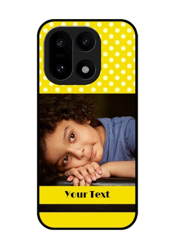 OnePlus 15 5G Custom Glass Phone Case - Bright Yellow Case Design