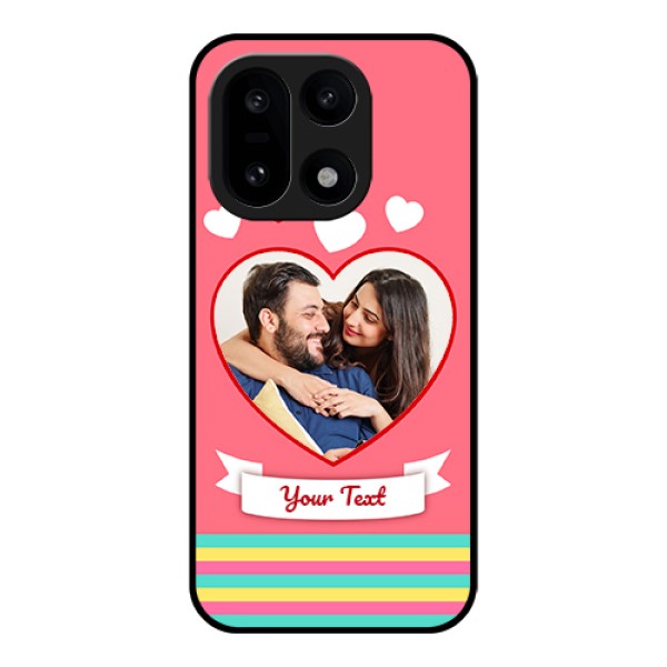 OnePlus 15 5G Custom Glass Phone Case - Love Shapes Doodle Design