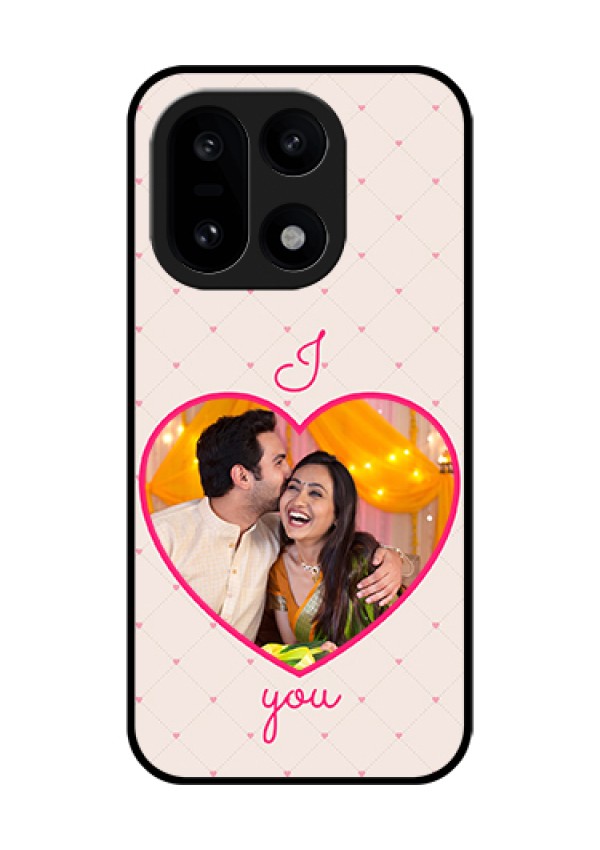 OnePlus 15 5G Custom Glass Phone Case - Heart Shape Design