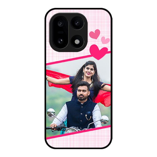 OnePlus 15 5G Custom Glass Phone Case - Love Shape Heart Design