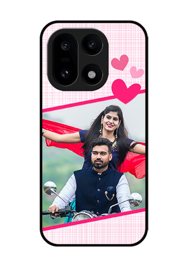 OnePlus 15 5G Custom Glass Phone Case - Love Shape Heart Design