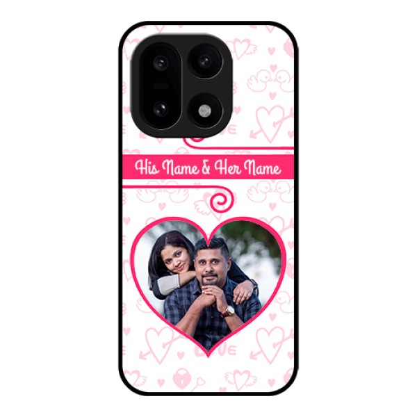 OnePlus 15 5G Custom Glass Phone Case - Heart Shape Love Design