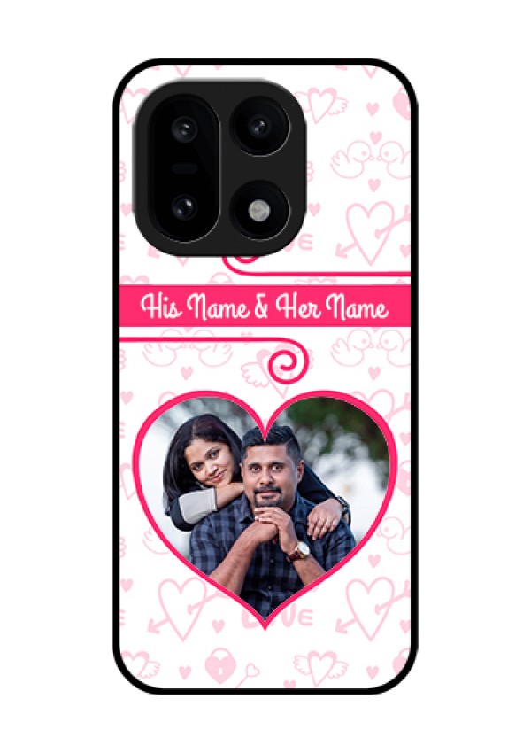OnePlus 15 5G Custom Glass Phone Case - Heart Shape Love Design