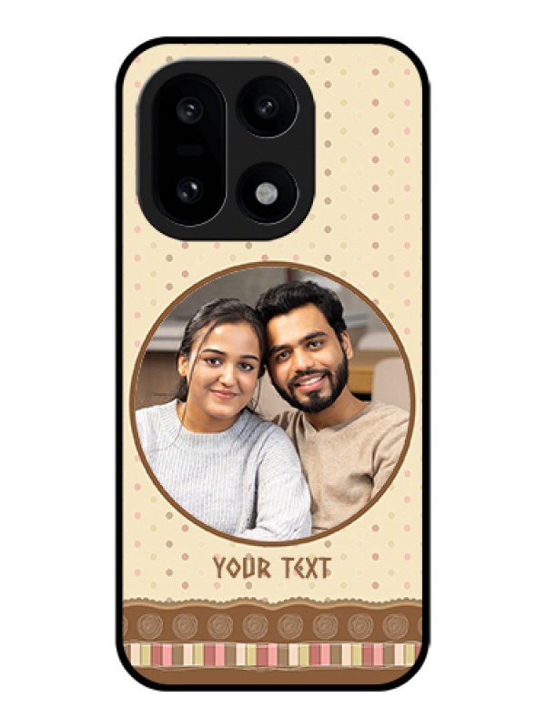 Custom OnePlus 15 5G Custom Glass Phone Case - Brown Dotted Mobile Case Design