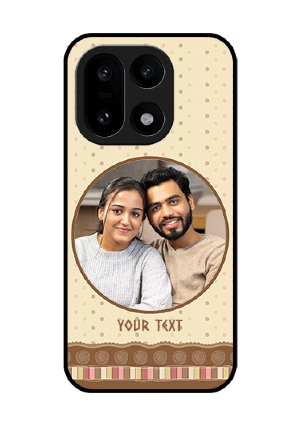 OnePlus 15 5G Custom Glass Phone Case - Brown Dotted Mobile Case Design