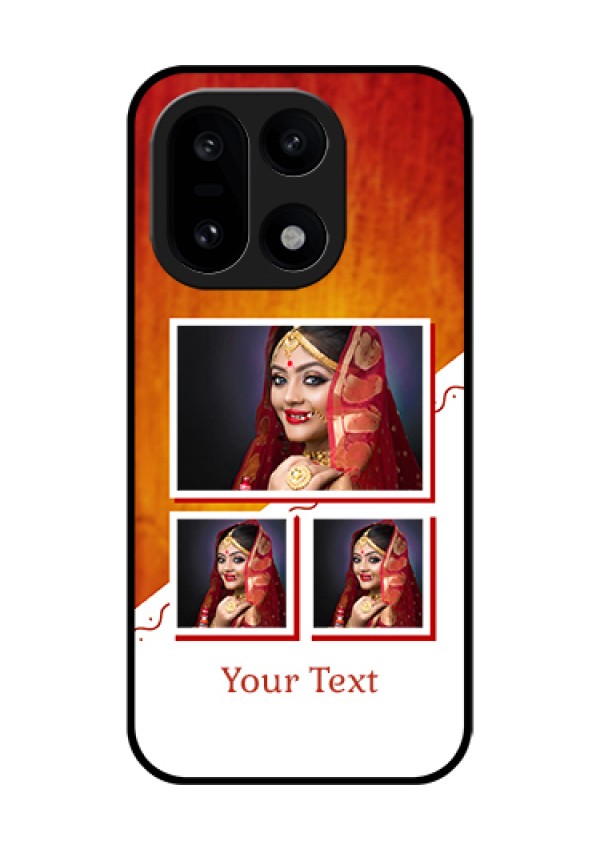 OnePlus 15 5G Custom Glass Phone Case - Wedding Memories Design