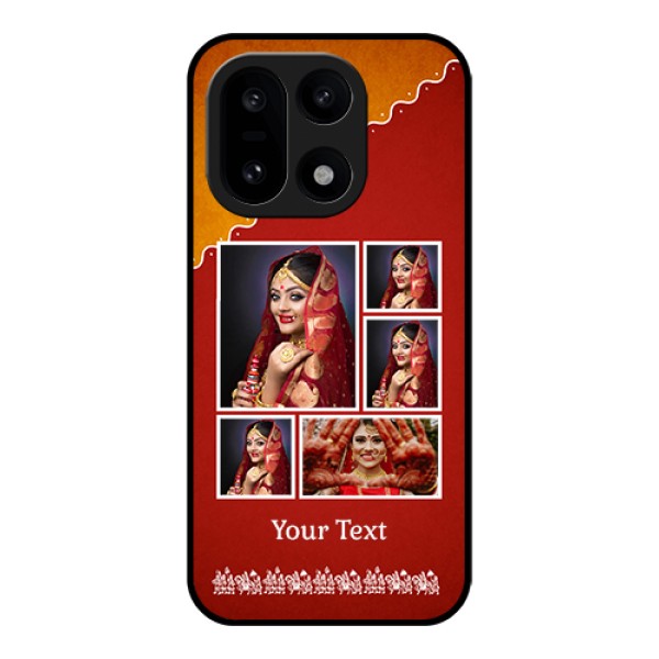 OnePlus 15 5G Custom Glass Phone Case - Wedding Pic Upload Design