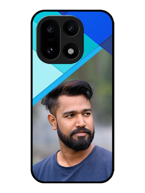 Custom OnePlus 15 5G Custom Glass Phone Case - Blue Pattern Design