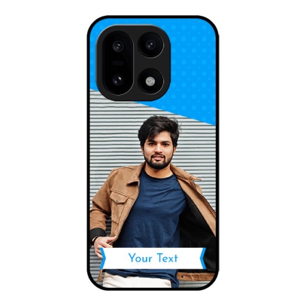 OnePlus 15 5G Custom Glass Phone Case - Simple Blue Color Design