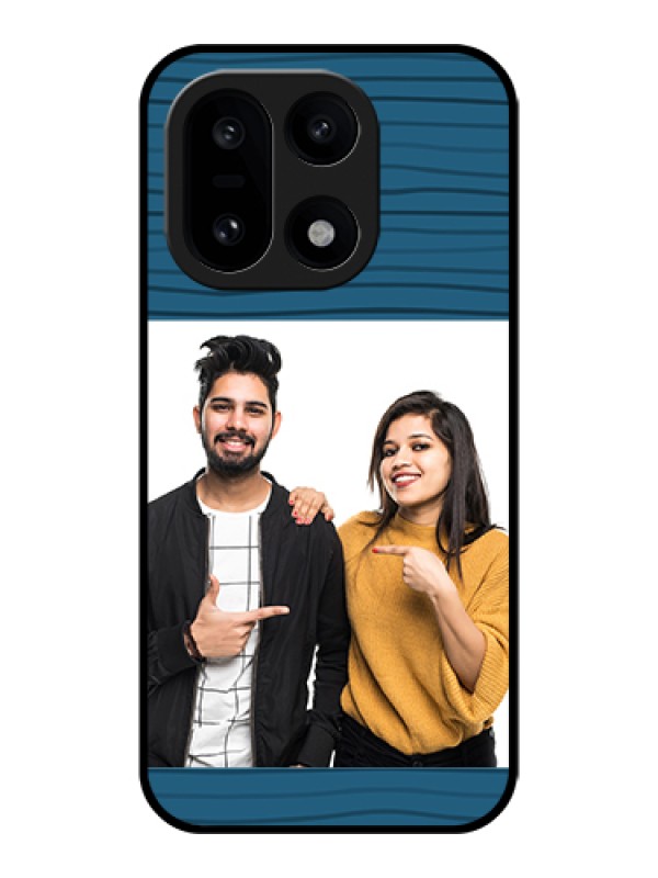 Custom OnePlus 15 5G Custom Glass Phone Case - Blue Pattern Cover Design