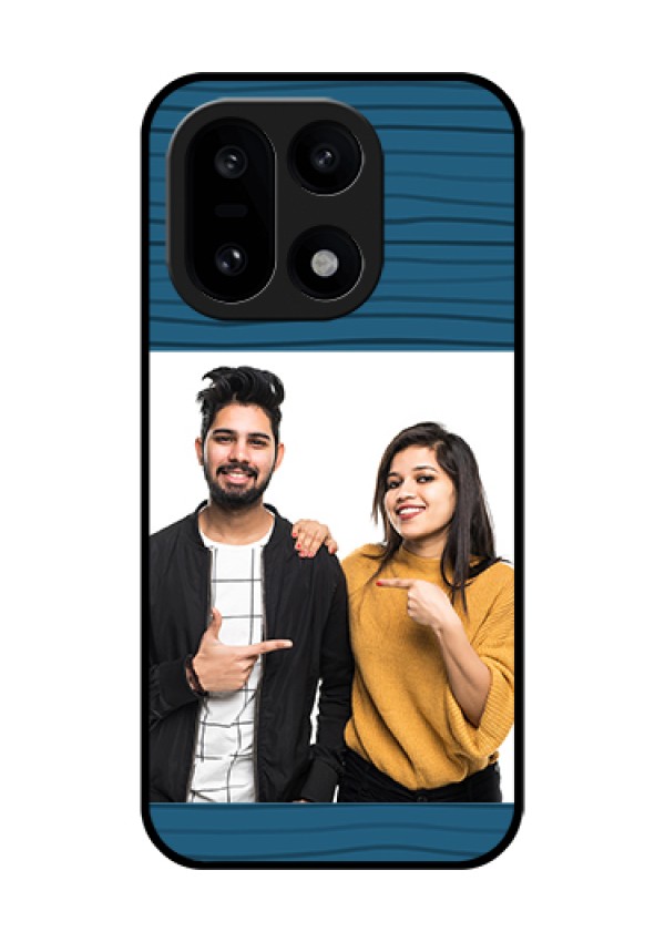 OnePlus 15 5G Custom Glass Phone Case - Blue Pattern Cover Design