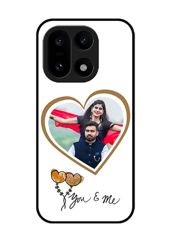 OnePlus 15 5G Custom Glass Phone Case - You & Me Design
