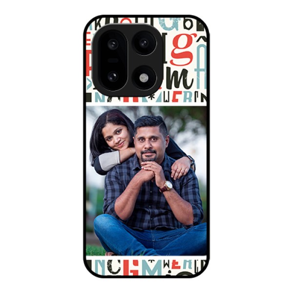 OnePlus 15 5G Custom Glass Phone Case - Alphabet Design