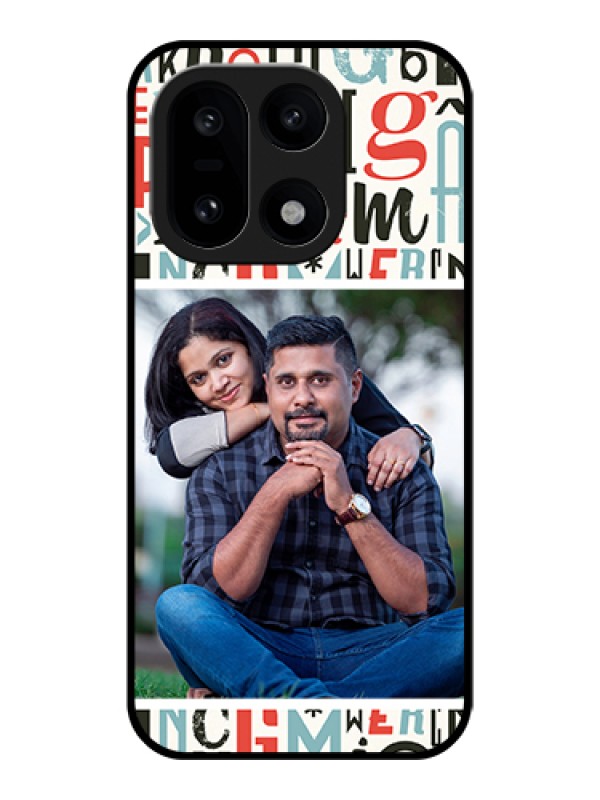 Custom OnePlus 15 5G Custom Glass Phone Case - Alphabet Design