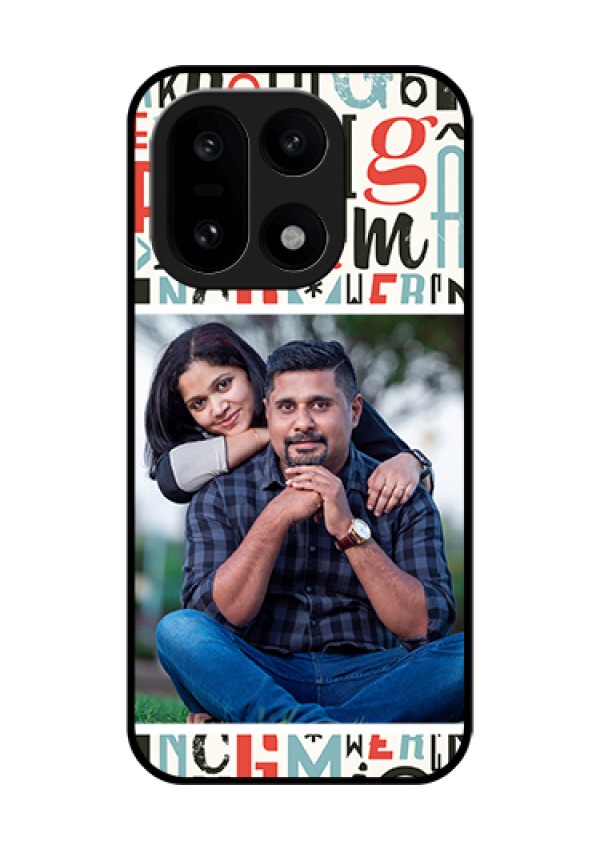 OnePlus 15 5G Custom Glass Phone Case - Alphabet Design