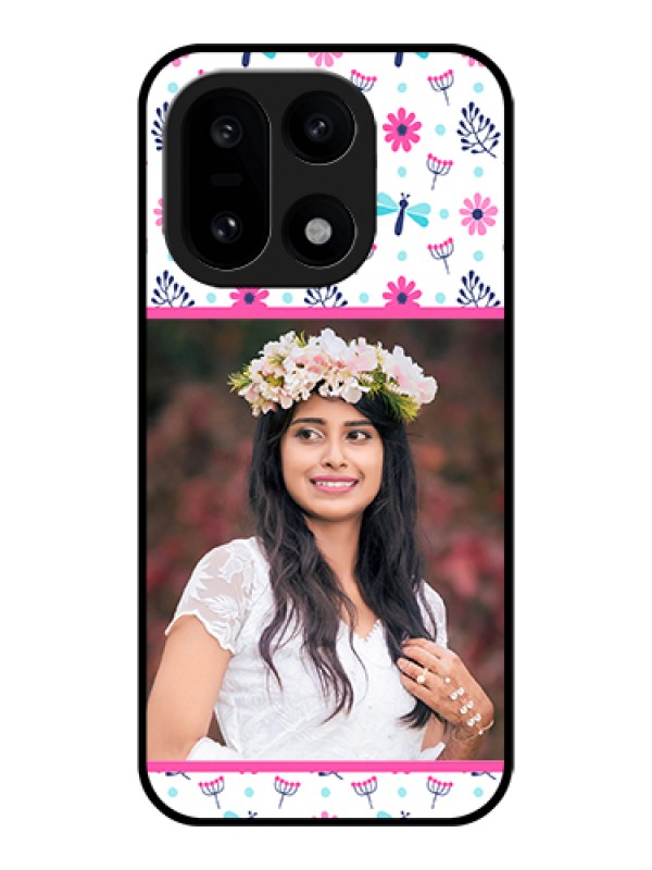Custom OnePlus 15 5G Custom Glass Phone Case - Colorful Flower Design