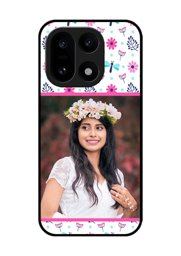 OnePlus 15 5G Custom Glass Phone Case - Colorful Flower Design