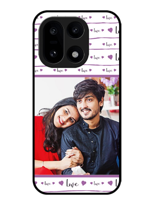 Custom OnePlus 15 5G Custom Glass Phone Case - Couples Heart Design
