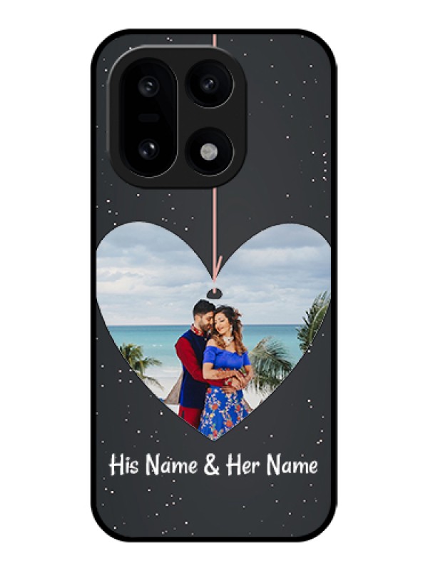 Custom OnePlus 15 5G Custom Glass Phone Case - Hanging Heart Design