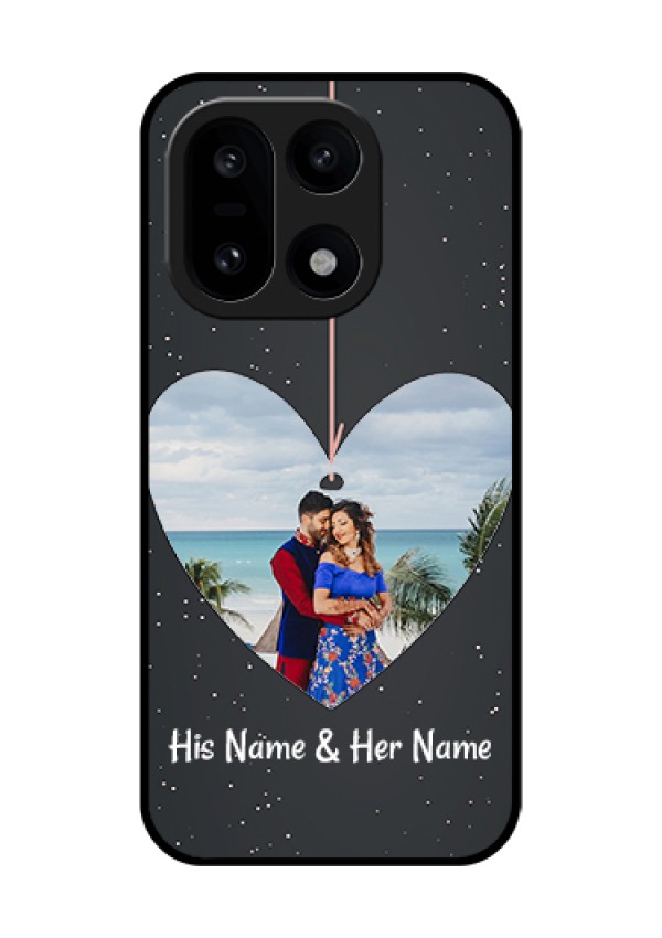 OnePlus 15 5G Custom Glass Phone Case - Hanging Heart Design