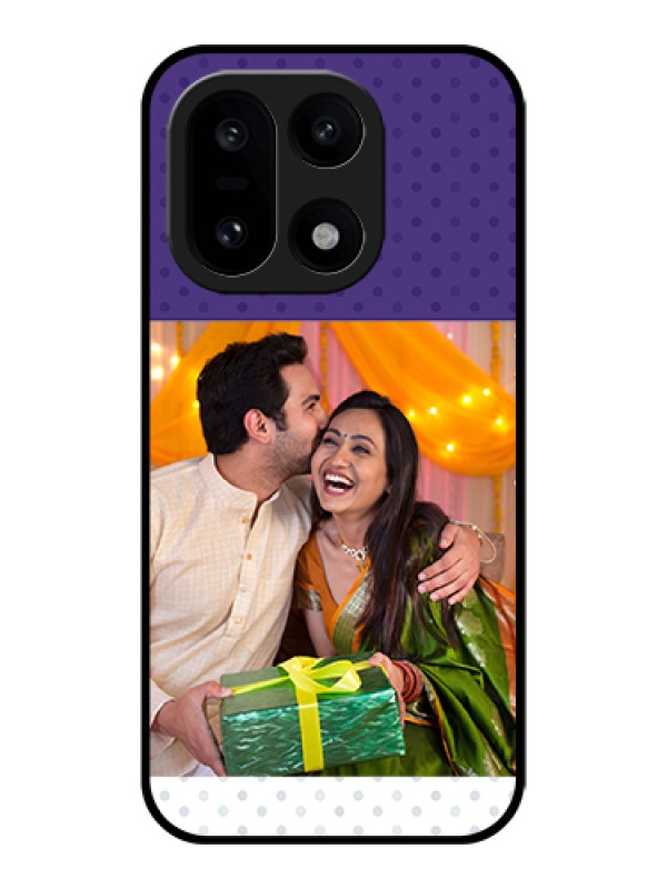 Custom OnePlus 15 5G Custom Glass Phone Case - Violet Colored Pattern Design