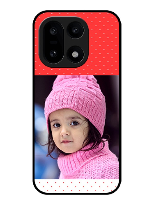 Custom OnePlus 15 5G Custom Glass Phone Case - Red Pattern Design