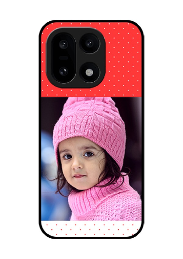 OnePlus 15 5G Custom Glass Phone Case - Red Pattern Design