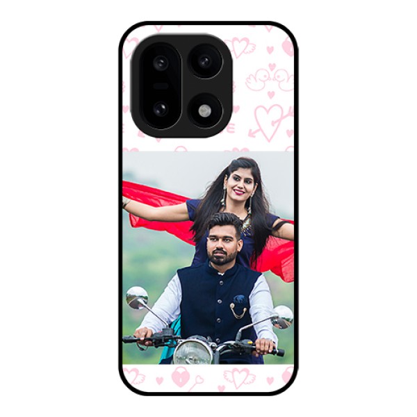 OnePlus 15 5G Custom Glass Phone Case - Pink Flying Heart Design OnePlus 15 5G Custom Glass Phone Case - Pink Flying Heart Design