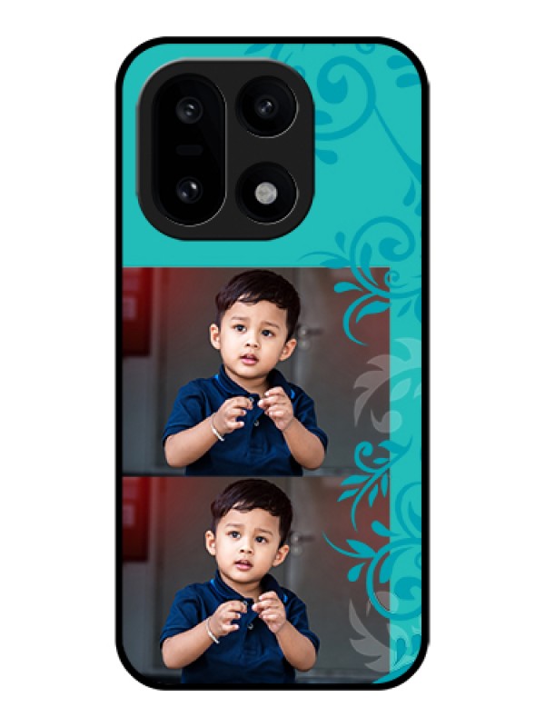 Custom OnePlus 15 5G Custom Glass Phone Case - With Photo And Green Floral Design