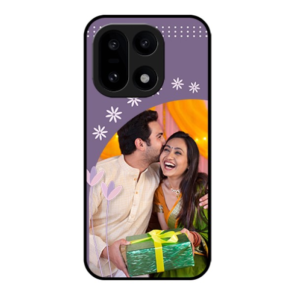 OnePlus 15 5G Custom Glass Phone Case - Lavender Flowers Design