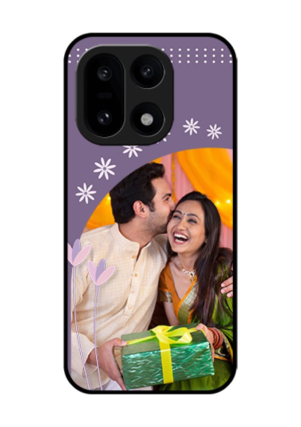 OnePlus 15 5G Custom Glass Phone Case - Lavender Flowers Design