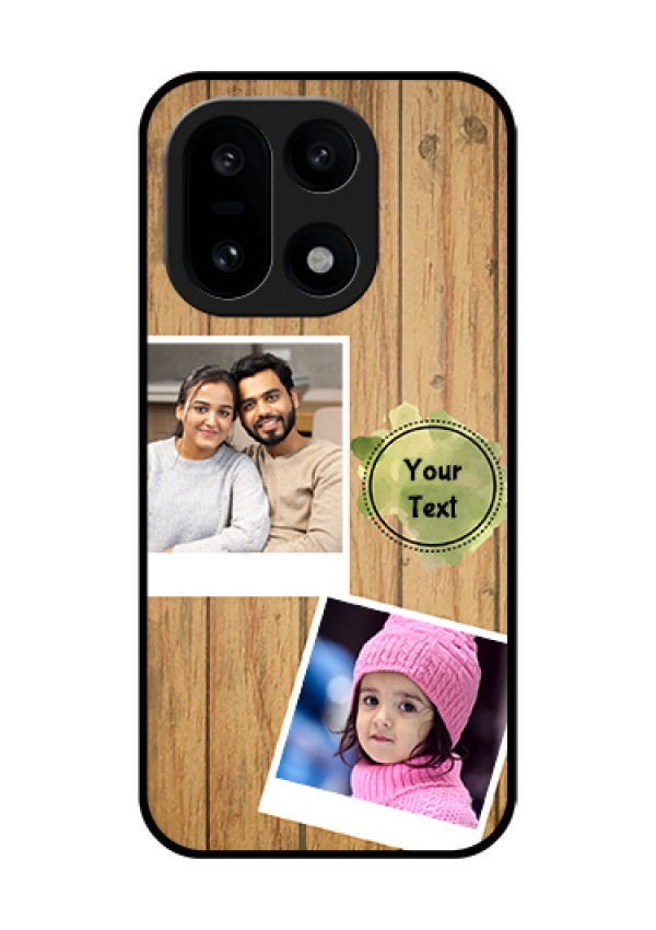 OnePlus 15 5G Custom Glass Phone Case - Wooden Texture Design