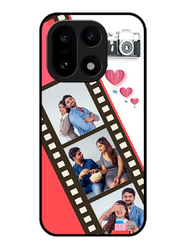 Custom OnePlus 15 5G Custom Glass Phone Case - 3 Image Holder With Film Reel