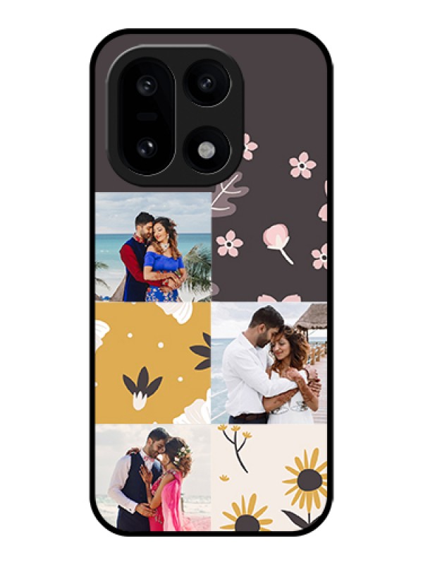 Custom OnePlus 15 5G Custom Glass Phone Case - 3 Images With Floral Design