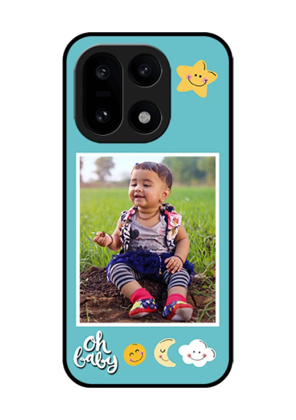 OnePlus 15 5G Custom Glass Phone Case - Smiley Kids Stars Design