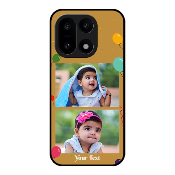 OnePlus 15 5G Custom Glass Phone Case - Image Holder With Birthday Celebrations Design OnePlus 15 5G Custom Glass Phone Case - Image Holder With Birthday Celebrations Design