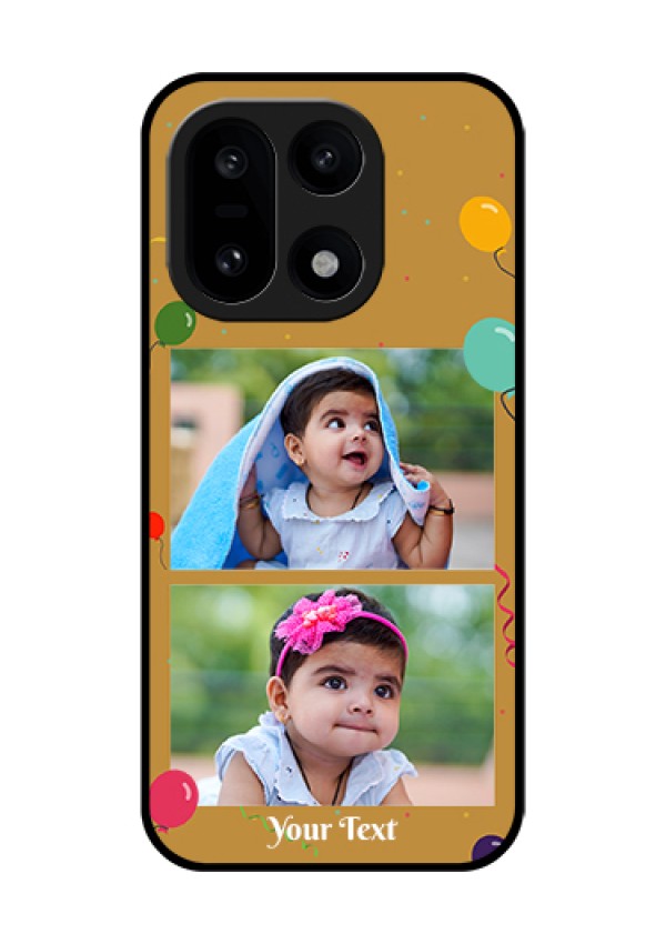 OnePlus 15 5G Custom Glass Phone Case - Image Holder With Birthday Celebrations Design