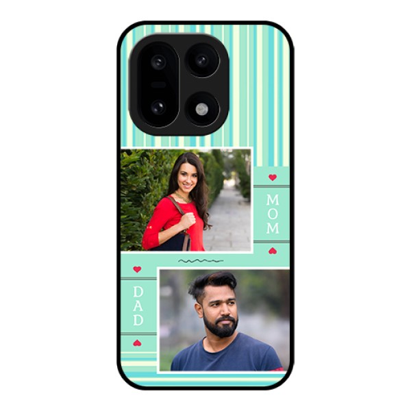 OnePlus 15 5G Custom Glass Phone Case - Mom & Dad Pic Design