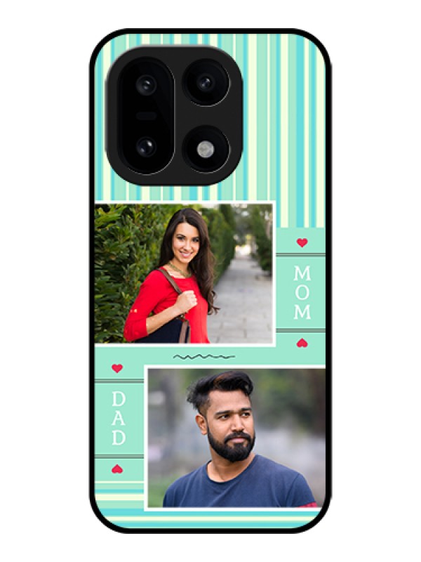 Custom OnePlus 15 5G Custom Glass Phone Case - Mom & Dad Pic Design